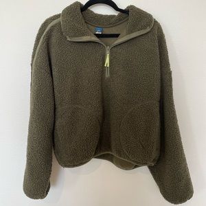 Old Navy Slouchy Sherpa Zip Jacket